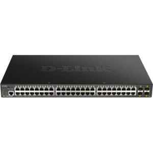 D-Link DGS-1250-52XMP-6KV 52-Port Gigabit L3 Lite Managed Switch, 48 PoE+ Gigabit ports and 4 10G SFP+ Uplink ports